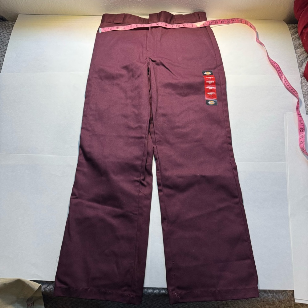 Dickies Men's Jeans in Burgundy